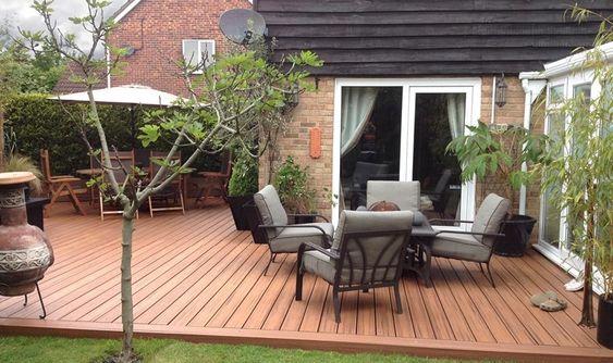 Ground-level Decks backyard deck ideas on a budget - Ground-level Decks